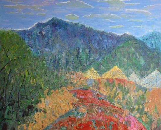 山色彩画：绘山的独特艺术表现方式 