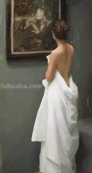 油画大师笔下53位优雅女性，美从来都隐藏在背后
