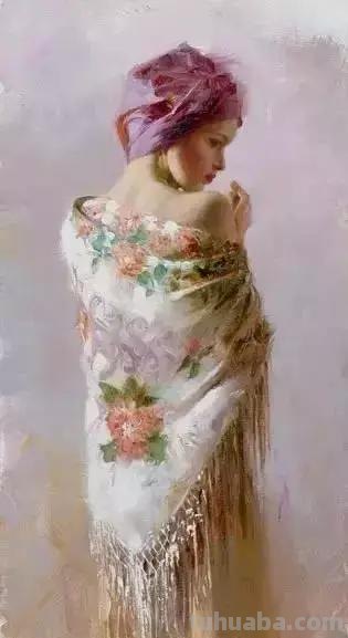 油画大师笔下53位优雅女性，美从来都隐藏在背后