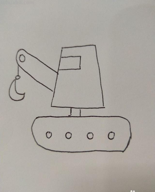 吊车画技巧速写 吊车儿童画？