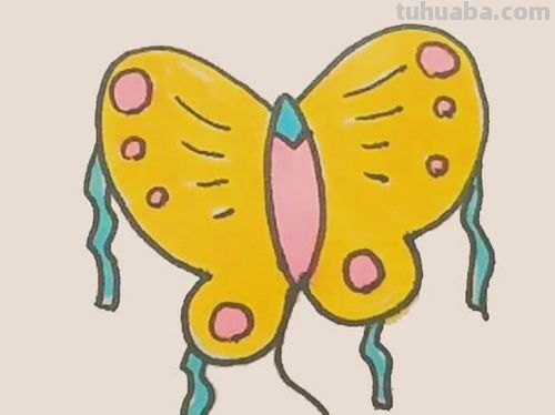 用彩铅画蝴蝶风筝怎么画 蝴蝶风筝怎么涂色好看?