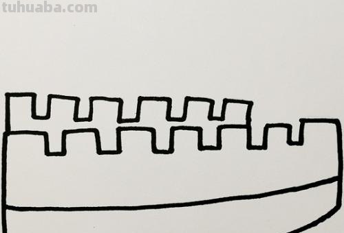 用彩铅画古代城墙怎么画 怎样画长城？