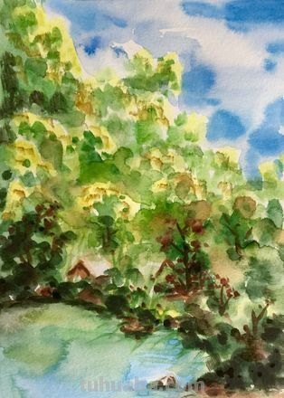 水彩不仅仅是风景画,送你1个超详细水彩动漫教程