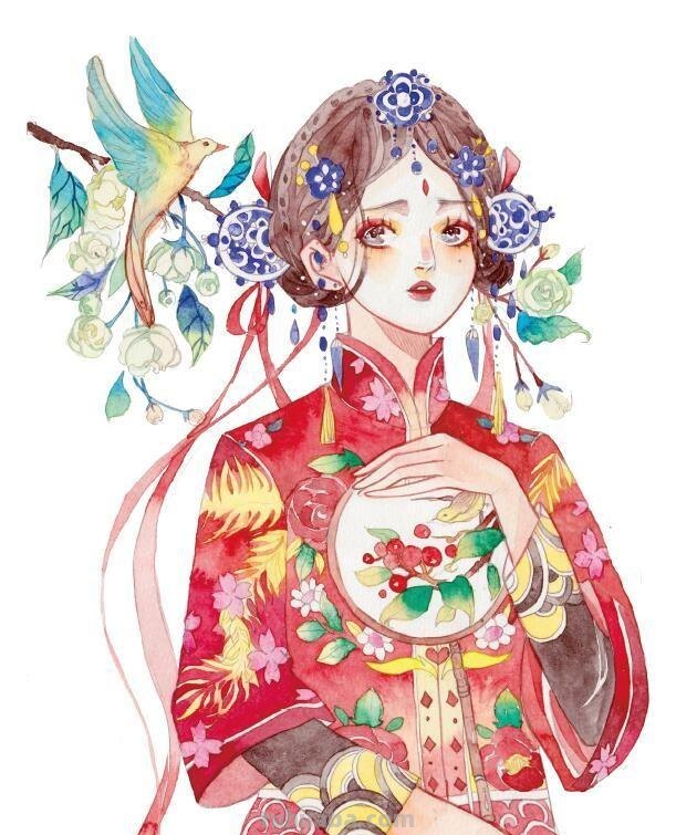 水彩不仅仅是风景画，送你1个超详细水彩动漫教程