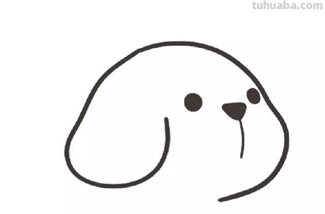 小狗的简笔画怎么画 儿童简笔画毛绒小狗的画法？
