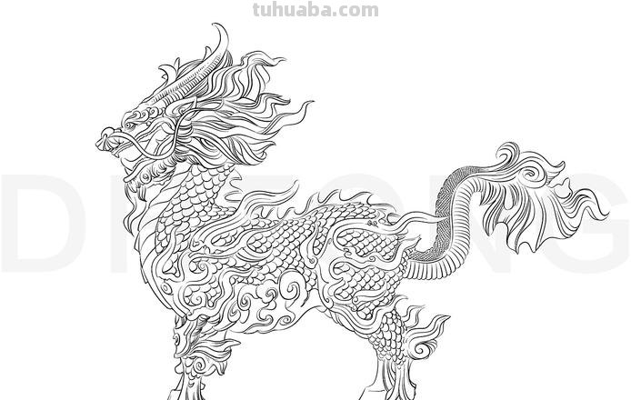 麒麟怎么画图片简笔画 麒麟挂画怎么挂?