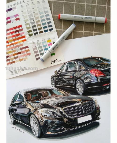 彩铅画迈巴赫汽车怎么画 怎样画汽车？