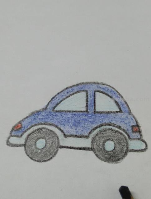 彩铅画迈巴赫汽车怎么画 怎样画汽车？