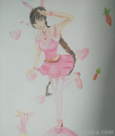 彩铅画里的美女怎么画 怎么用彩铅画小舞？