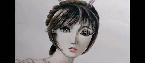 彩铅画里的美女怎么画 怎么用彩铅画小舞？