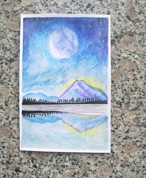 用彩铅怎么画的星空画 如何用铅笔画星空?
