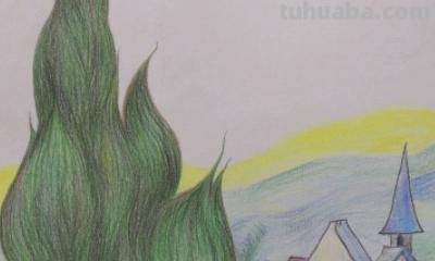 用彩铅怎么画的星空画 如何用铅笔画星空？