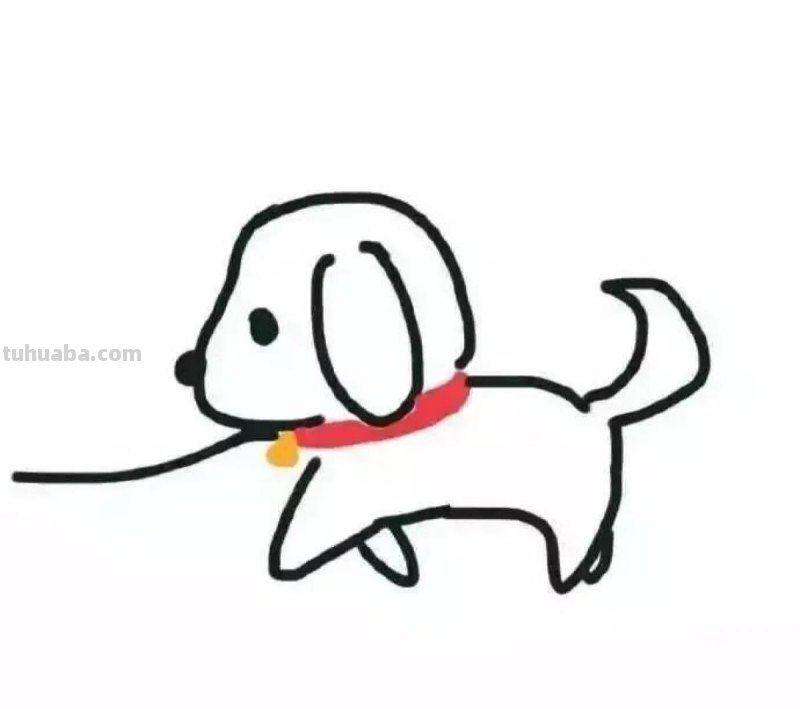 手帐素材｜可爱的小狗狗怎么画？只需几笔教你简单画出来