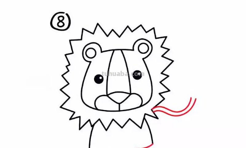 狮子怎么画简笔画步骤 10秒学会画狮子？