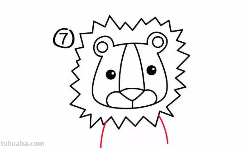 狮子怎么画简笔画步骤 10秒学会画狮子？