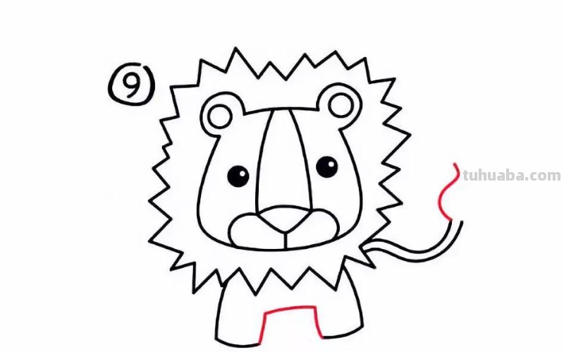 狮子怎么画简笔画步骤 10秒学会画狮子？