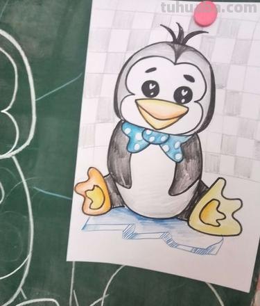 可爱的彩铅画企鹅怎么画 如何简单的画小企鹅?