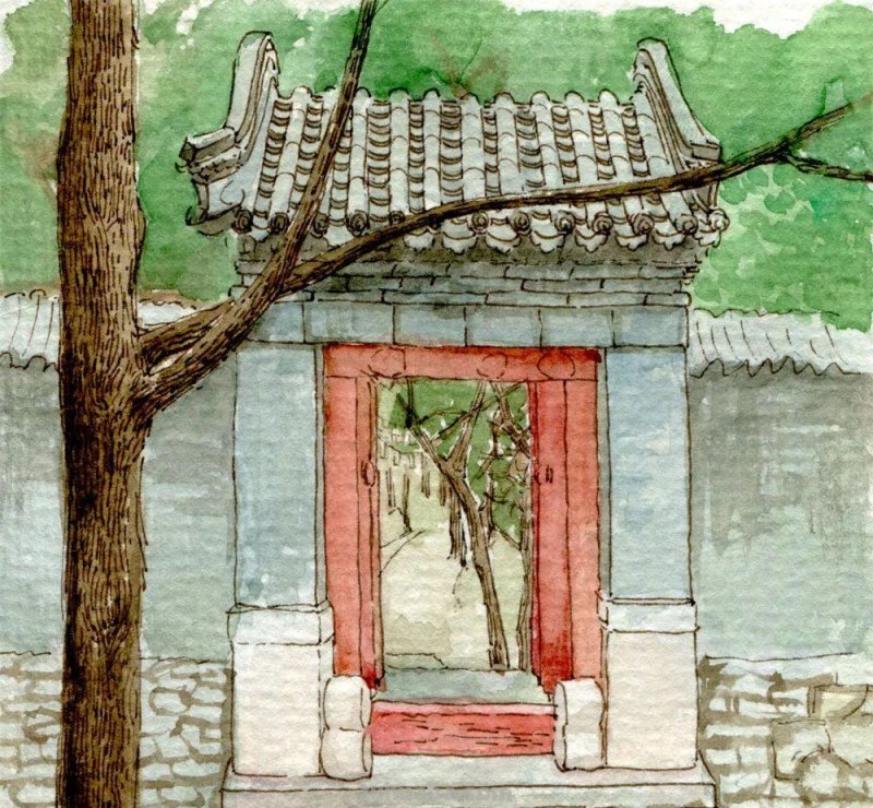 清新水彩教程，教你画童话的小屋