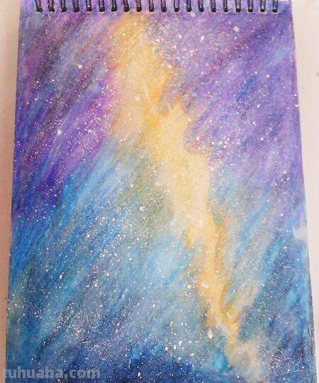 用蜡笔彩铅画星空怎么画 怎样用蜡笔画出星空?