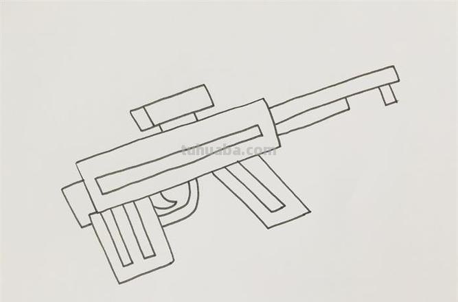 枪的简笔画怎么画 怎样画枪的简笔画？