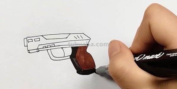 枪的简笔画怎么画 怎样画枪的简笔画？