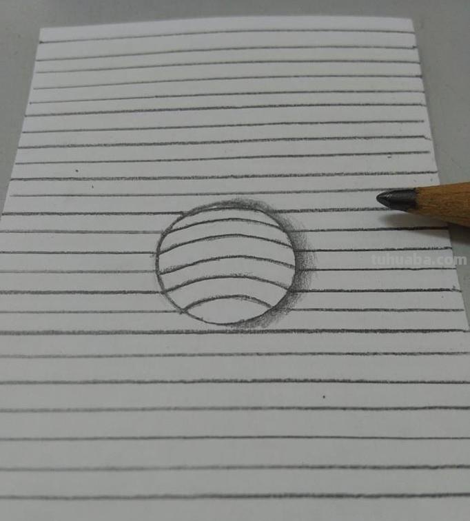 用彩铅画立体圆形怎么画 如何画有倒影的立体圆？