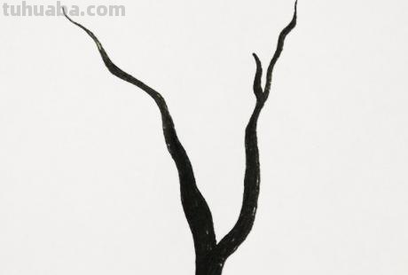 玉米树怎么画简笔画 简笔画：冬天树木画法教程？