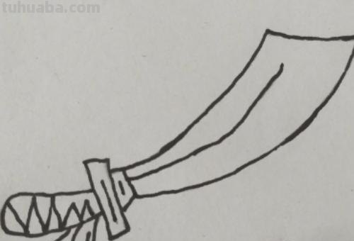 刀的简笔画怎么画 一步一步教我画魔刀？