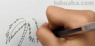 画沙滩怎么画简笔画 海边画画教程简单又漂亮？