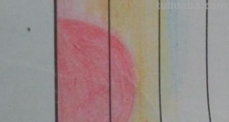 夏天的傍晚彩铅画怎么画 怎么用彩铅画芦苇塘和月亮？
