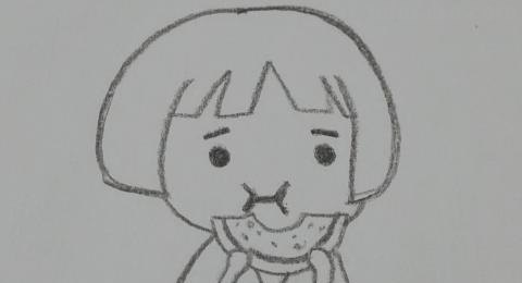 吃美食速写 用白描手法写一个人吃鸡腿250字？