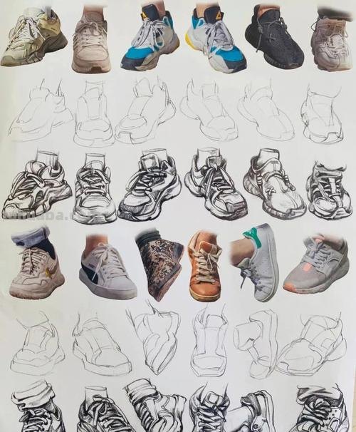 画技巧鞋子速写 鞋子画线技巧?