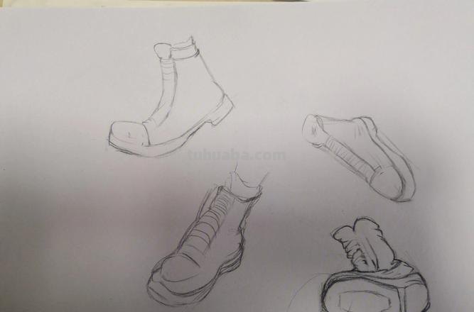 画技巧鞋子速写 鞋子画线技巧?