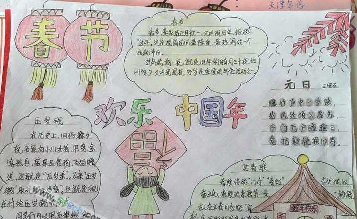 手抄报的艺术字怎么写 五彩中国年的手抄报的美术字怎么写?