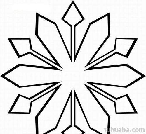 雪花的简笔画怎么画 一笔画雪花？