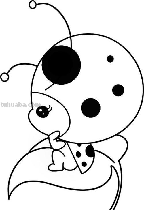 儿童简笔画精选「昆虫」-如何画一只瓢虫（Ladybug）？