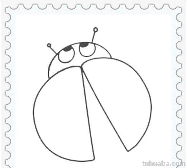 儿童简笔画精选「昆虫」-如何画一只瓢虫（Ladybug）？