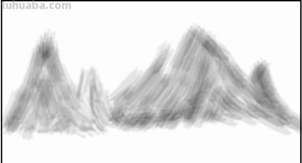 水笔速写山 怎样素描山景？