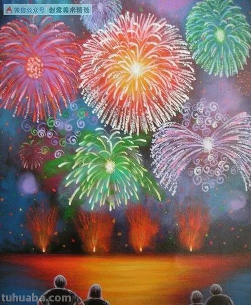 五一可以画什么画用彩铅 彩铅画烟花?