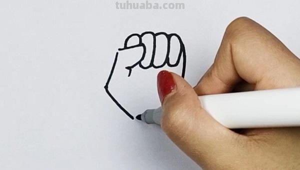 拳头怎么画简笔画素描 如何画壮族三月三简笔画？
