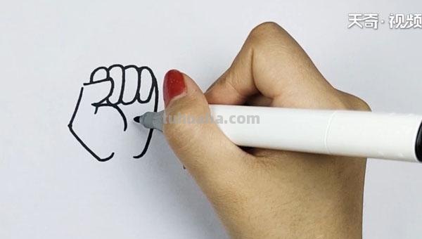 拳头怎么画简笔画素描 如何画壮族三月三简笔画？