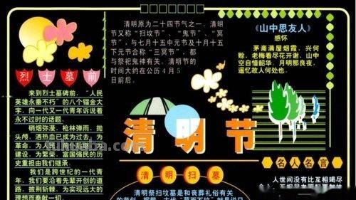 清明节的手抄报怎么画星空 清明节手抄报太空了怎么办？