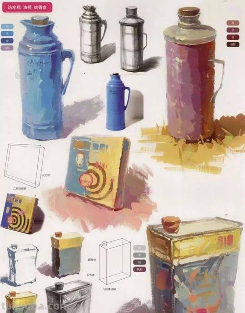 生活用品色彩与生活用品色彩画:用色彩为生活添彩