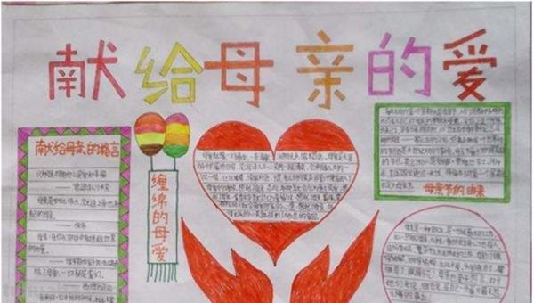母亲节的手抄报怎么画星空 简笔画画母亲节手抄报？