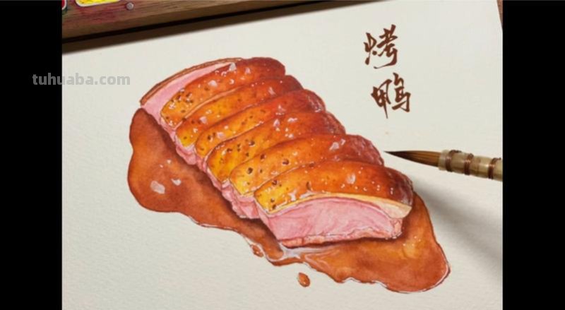 烤鸭色彩及烤鸭色彩怎么画