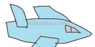 飞机的创意彩铅画怎么画 一年级铅笔简单画 飞机？