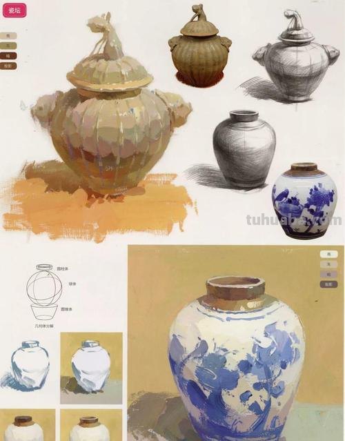 色彩单色静物及色彩单色静物示范视频 