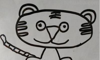 狮子老虎怎么画简笔画 自学画虎最简单的方法？