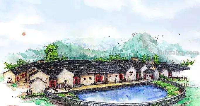 画中的客家建筑，原来可以这么好看