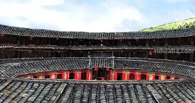 画中的客家建筑，原来可以这么好看